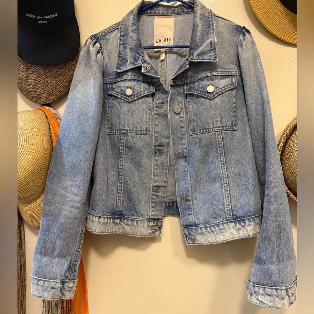 Rebecca Taylor La Vie distressed denim jacket